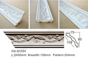Plinthe de moulage de corniche en polyuréthane PU de style européen sans formaldéhyde pour plafond de villa - Product Image 3