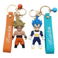 Dragon Ball Anime Chaveiro infantil, desenho animado de Son Goku, Kawaii  Kakarotto, Super Saiyan, Chaveiro modelo