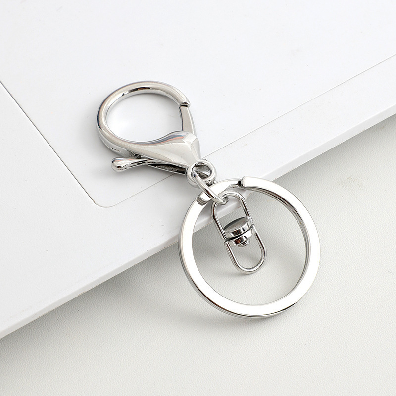 1 fermoir mousqueton, ensemble de trois pièces, design en forme de 8, sans nickel