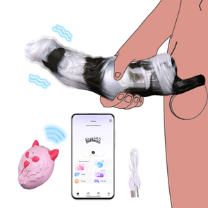 YOCY - Funda Vibradora para Pene con Control Remoto por Aplicación de Teléfono Inteligente, 10 Frecuencias, Estimulación del Punto G, Juguetes Sexuales, Venta al por Mayor, OEM - Product Image 1