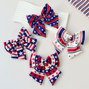 Nuevo Lazo <span class=keywords><strong>de</strong></span> Tela con Estrellas y Rayas del Día <span class=keywords><strong>de</strong></span> la Independencia Americana, Hecho a Mano, Primavera 2026, Pinza <span class=keywords><strong>de</strong></span> <span class=keywords><strong>Pelo</strong></span> <span class=keywords><strong>de</strong></span> Pico <span class=keywords><strong>de</strong></span> Pato para Mujer, Venta Transfronteriza - Product Image 2