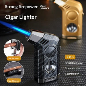 <span class=keywords><strong>Accendino</strong></span> Creativo in Metallo per Sigari, a Gas Butano, Antivento, Multifunzione, Accenditore di Alta Gamma, <span class=keywords><strong>Regalo</strong></span> <span class=keywords><strong>Personalizzato</strong></span>, Vendita all'Ingrosso Transfrontaliera - Product Image 4