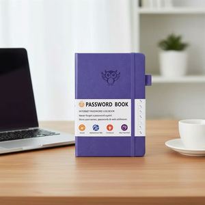 Agenda en cuir personnalisé A5 avec grille de poche, points, élastique personnalisé, couverture rigide, carnet de notes, planificateur - Product Image 2