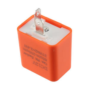 Relé intermitente <span class=keywords><strong>LED</strong></span> 12V 10A para motocicleta y coche 2 pines señal de giro iluminación intermitente accesorio electrónico - Product Image 1