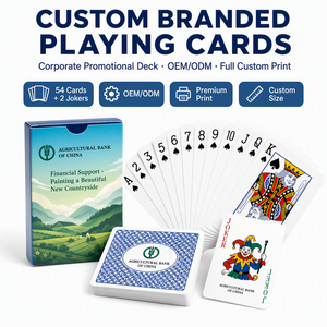 Cartes de poker promotionnelles écologiques personnalisées avec coins arrondis, logo imprimé, design <span class=keywords><strong>du</strong></span> dos de la boîte, pour entreprises et familles - Product Image 2