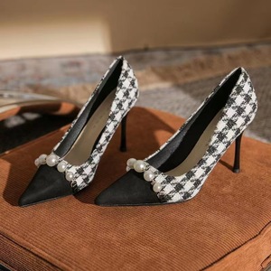 Chunky Heel Pointed Sandals New Business Oriented Women's High Heels, Thick Heeled Point - Product Image 1
