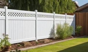 Valla de Jardín de PVC <span class=keywords><strong>Blanco</strong></span> Reciclado, Resistente a la Putrefacción - Product Image 4