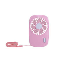 Ventilateur pliable portatif USB rechargeable, mini, trois vitesses avec lumière, pour l'été, rafraîchisseur d'air, extérieur, voyage, voiture, maison