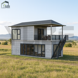 Tùy Chỉnh Bố Trí Pre Fab Nhà 3 Phòng Ngủ 2 Câu Chuyện Bánh Sandwich Bảng Điều Chỉnh Đúc Sẵn <span class=keywords><strong>Container</strong></span> Nhà Cho Úc - Product Image 1