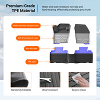Tapetes para Piso Compatibles con Ford Edge 2015-2024, Tapete para Maletero, Tapete para Respaldo, TPE (Solo Compatible con Modelos de 5 Asientos)