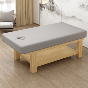 Cama facial Salón de belleza Marco de madera para mesa de masaje corporal Cama de pestañas faciales - Product Image 2