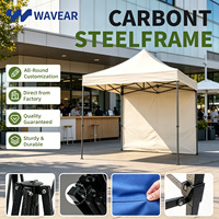 Tente de marché personnalisée avec logo pour vendeurs alimentaires, structure en acier thermolaqué à paroi simple, triple couche, pour événements sportifs et marchés en plein air