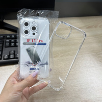 Coque de protection transparente antichute à airbag quatre coins pour iPhone 18 Pro Max, compatible avec iPhone 17, 16, 15, 14