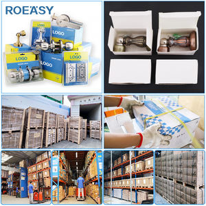 ROEASY – butoir de porte magnétique d'intérieur, quincaillerie de porte de style européen classique, bouchon de poussière de porte en laiton doré - Product Image 6