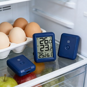 <strong>Digital</strong> Portable Refrigerator Thermometer with Dual <strong>Sensor</strong> LCD Display for Fridge Temperature Gauge and Cold Storage Monitor Use - Product Image 1