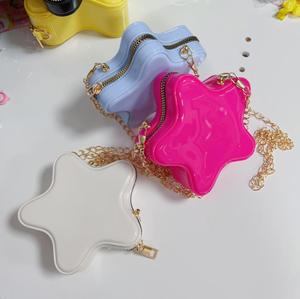 Novedad 2026: Bolso Bandolera Mini Estrella Adorable para Mujer con Cierre de Cremallera y Cadena, Bolso de Hombro de Gelatina para Niñas al por Mayor - Product Image 2