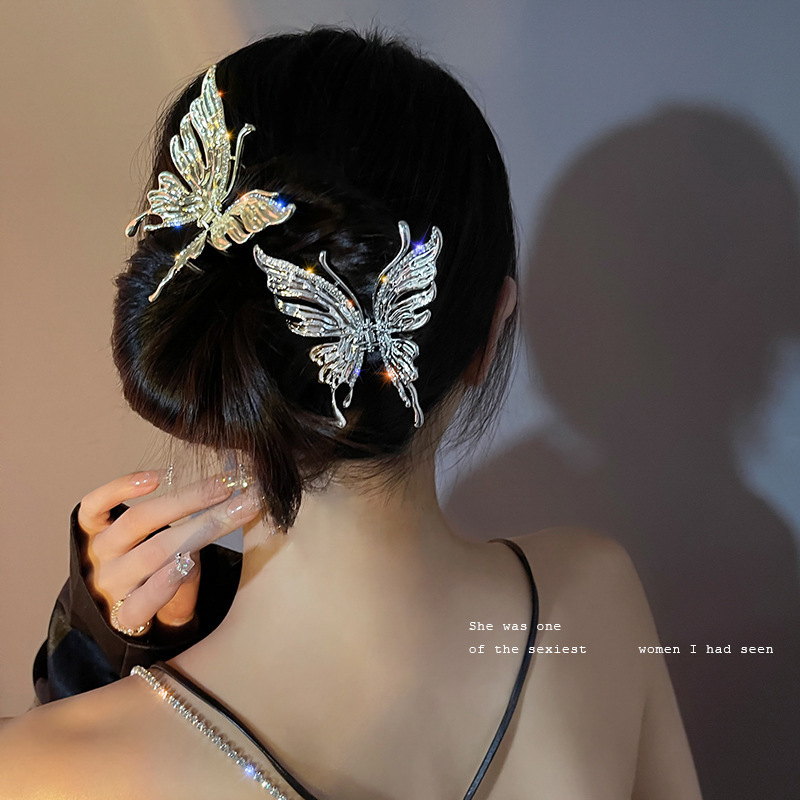 Faship Haarspange Mit Klaren Kristallen – 9,5 Cm, Vergoldet – Elegantes Haarschmuckstück Für Hochzeiten & Festliche Anlässe