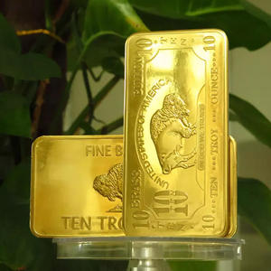 待售定制雕刻金属黄铜硬币10盎司999细黄铜水牛棒 - Product Image 4