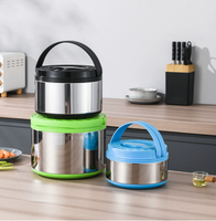 Nouvel ensemble de chauffe-plats pour casseroles, récipients isothermes pour fêtes, boîtes à lunch isolées, lot de 3 pièces