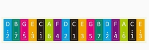 Notas Kalimba de 17 notas con pegatina de notación de color de pulgar - Product Image 5