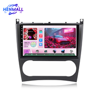 Qualcomm Snapdragon 9 Inch 2 Din Layar IPS GPS WIFI Pemutar DVD Mobil Android Stereo Mobil untuk Benz W203 C230 320 350 W209 2004-2007