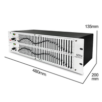 Égaliseur audio périphérique 1231S à double canal 3U 31 bandes pour système d'équipement audio