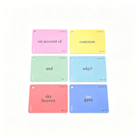 Cartes flash éducatives en papier écologique durable avec logo personnalisé pour enfants et usage familial, jeux de cartes portables