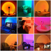 USB coucher de soleil atmosphère lumière tête de lit supplément lampe Projection coucher de soleil veilleuse chambre décoration