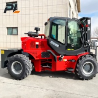 Chariot élévateur tout-terrain articulé arrière de 3,5 tonnes pour la manutention de matériaux sur chantier