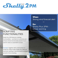 Shelly Plus 2PM ESP32 Saklar Tirai AC Pintar Perangkat Pengukur Listrik Saklar Mini Wifi 2 Gang