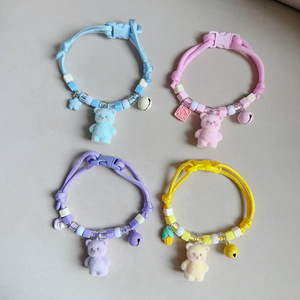 Collier en peluche mignon en forme d'ours pour chiens et chats, accessoires pour animaux de compagnie, jouets en peluche pour chats, décorations pour Bichon Frise, décorations pour ours en peluche - Product Image 1
