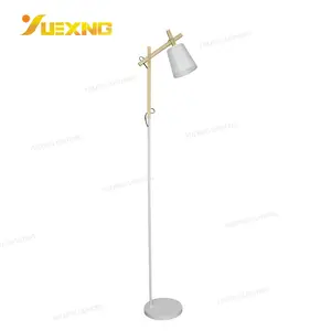In legno di ferro bianco LED Design moderno supporto di illuminazione luce lampada da terra Luminairen lampadina lampada da terra