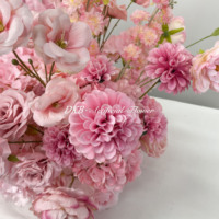 Décoration de mariage 60cm Rose Soie Rose Floral Floor Flower Runner Arrangements Home Graduation Occasion