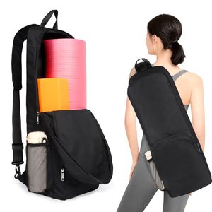 Cross-border new yoga mat <b>bag</b> with side mesh <b>zipper</b> pockets, waterproof wet compartment, and large capacity for <b>storage</b>; a singl - Product Image 5