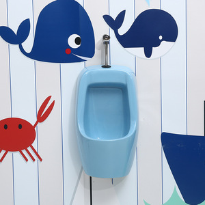 <span class=keywords><strong>Urinoir</strong></span> en céramique à capteur pour enfants, pour la maternelle, à poser au sol, pour garçons, ensemble complet d'accessoires colorés - Product Image 1