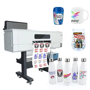 Printer Dtf UV Flatbed untuk tag bagasi PVC akrilik logam untuk botol minum Printer Dtf UV 2022 teknologi cetak baru