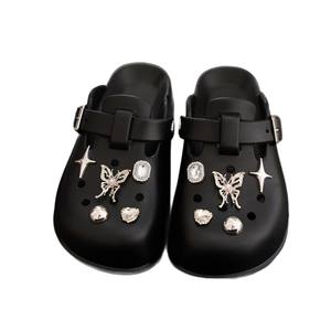 New Style Holey Shoes Women Men Summer Outdoor Wear EVA <b>Thick</b> <b>Sole</b> Anti-Slippery Breathable <b>Slippers</b> Fashionable Comfortable - Product Image 1