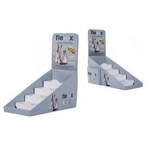 Custom Eco-Friendly Foldable Paper Cardboard Tiered Counter Display <b>Box</b> Promotional Solution for Pet Products - Product Image 1