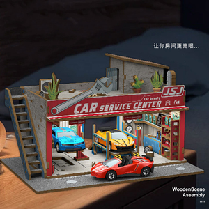 Juguete de Tienda en Miniatura para Niños, Rompecabezas 3D de Madera para Armar, Modelo de Construcción con Luz LED, Kit de Juguetes de Construcción de Tienda en Miniatura para Niños - Product Image 5