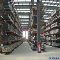 Grand support en porte-à-faux personnalisé de stockage en acier Q235B double face robuste personnalisé