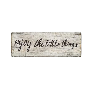 Decorazioni murali in legno goditi il segno delle piccole cose - Product Image 5