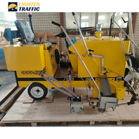 Machine de marquage routier autoportée 18 CV de haute qualité pour alléger le trafic, pour routes, parkings, terrains de sport - État neuf, moteur, pompe, cœur