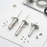 Chauffe-cartouche à montage sur bride certifié CE, tige chauffante électrique industrielle en acier inoxydable personnalisée pour moule d'injection