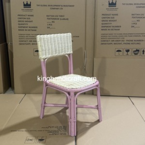 Chaises d'enfants en rotin faites à la main en gros, sièges en osier naturel pour enfants pour la location et la décoration d'événements de mariage - Product Image 2