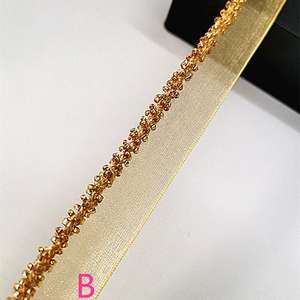 تصميم فستان دانتيل بحياكة ناعمة ذاتية الصنع ، وتقليم حبة الزفاف - Product Image 5