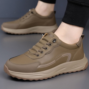 Chaussures Chunky d'Automne pour Hommes, Bout Rond, Semelle Extérieure en Caoutchouc Antidérapante, Chaussures Sportives Décontractées - Product Image 1