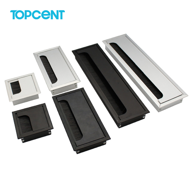 TOPCENT Aluminum Alloy Wire Cable Hole Cover Grommet Flexible Desk Grommet