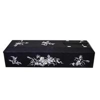 Ataúd de madera funeraria de estilo japonés, con decoración