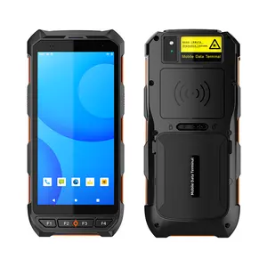 New Android 13 Rugged Industrial PDA 4+64g UHF RFID Reader with QR Barcode Scanner and 13.56mhz NFC Reader