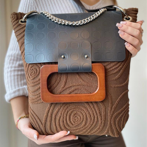 Borse firmate italiane di alta qualità moda donna Tote Bag sostenibile Ecofriendly Pvc cotone personalizzazione fatta a mano Design unico - Product Image 1